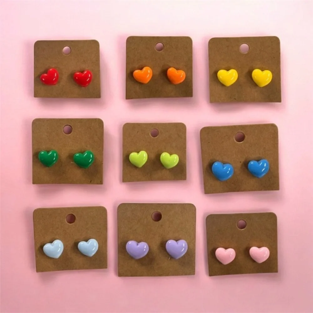 (9) Valentine Heart Earrings Set